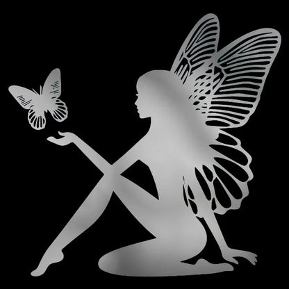 18CM Creativity Butterfly Fairy Fantasy Motorcycle Stickers On