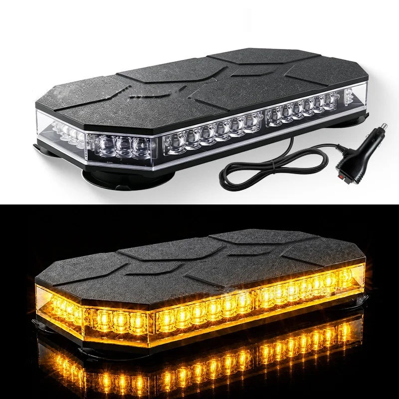 Magnetic Mount Warning 12V 24V Roof Strobe Cigarette Lighter