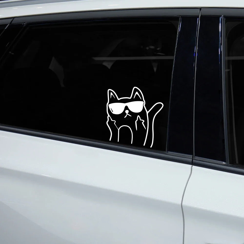 Cute Cat Stickers Creative Whole Body Decals Waterproof Pvc