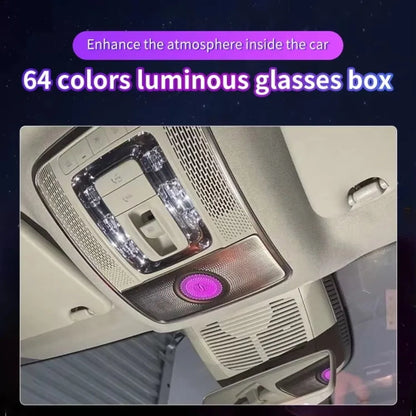 For Mercedes-Benz Upgraded 64-color Luminous Glasses Box Cover