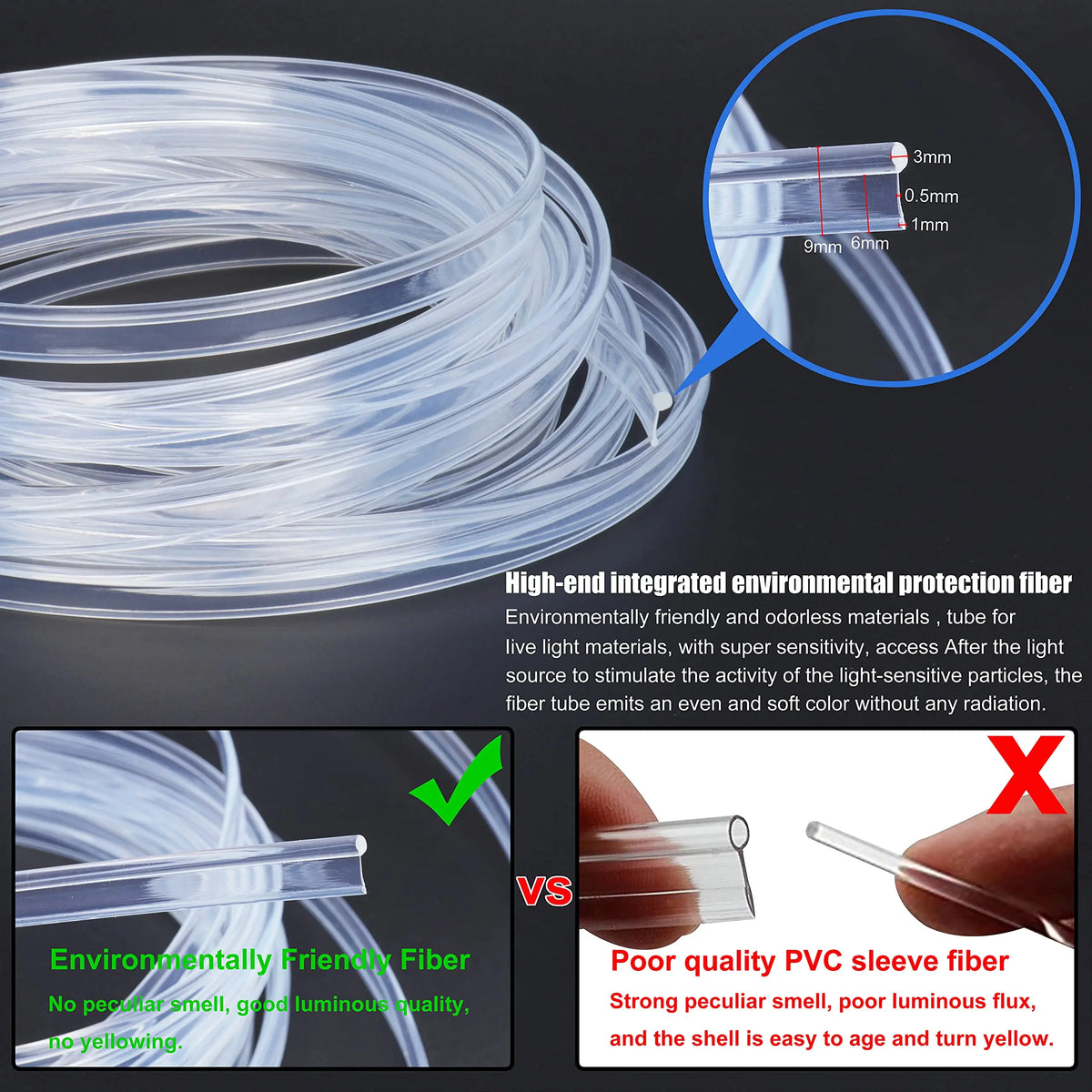 Neon Interior Ambient Fiber Optic Kit Wireless APP Control