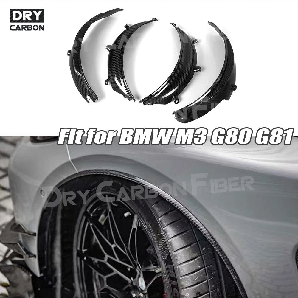 For BMW 3 Series M3 G80 Dry Carbon Front Wheel Eyebrow G81 2021