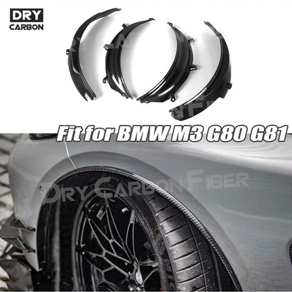 For BMW 3 Series M3 G80 Dry Carbon Front Wheel Eyebrow G81 2021