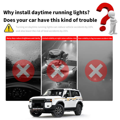 For Toyota Land Cruiser Prado 250 2024-2026 Under Headlight