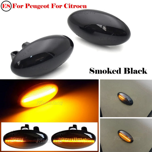 For Peugeot Citroen C1 C2 C3 Dynamic Flashing Side Marker Turn