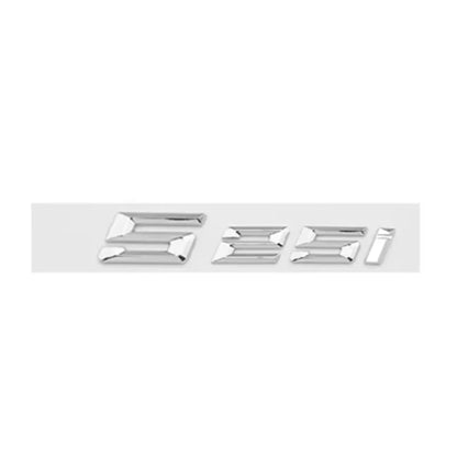 Glossy Black Chrome Silver 3D Letters Numbers 520I 525I