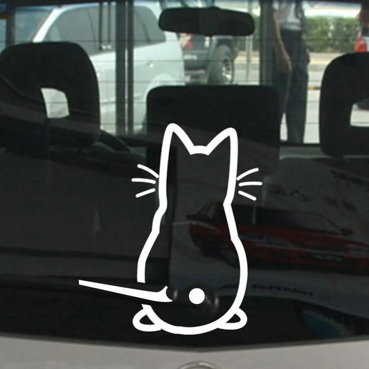 Kitty Cat Stickers Personalized Ecorative Windshield Wiper Cute