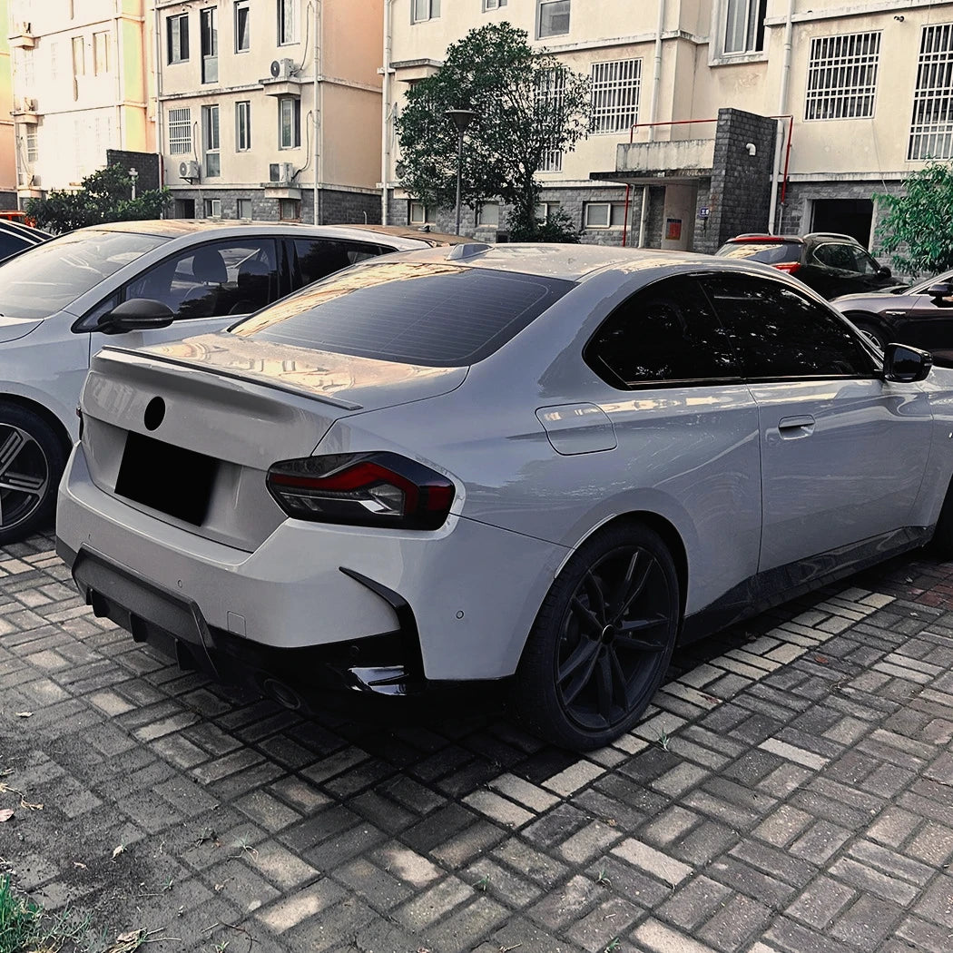For BMW 2 Series G42 M 2PCS Rear Bumper Diffuser Wind Knife