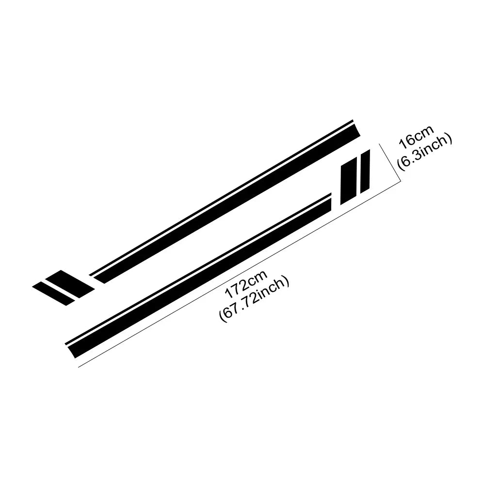 For Nissan Z-Cars 370Z Fairlady Z34 Side Stripe Stickers Fashion