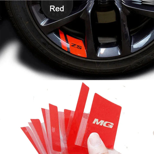 For MG Zs 5 7 6 6-piece Wheel Sticker Set Cyberster MG4 Ev ES5 Hs