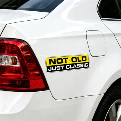 2X Not Old Classic Interesting Character Sticker Automobiles