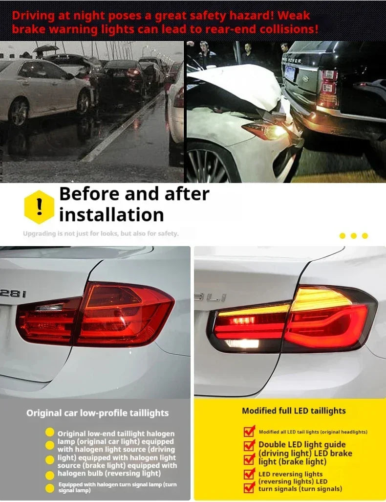 For BMW 3 Series F30 F35 Ft Taillights 2012-2018 Tail Dynamic