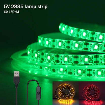 5V USB Strip Smd 2835 60leds M Flexible Ribbon