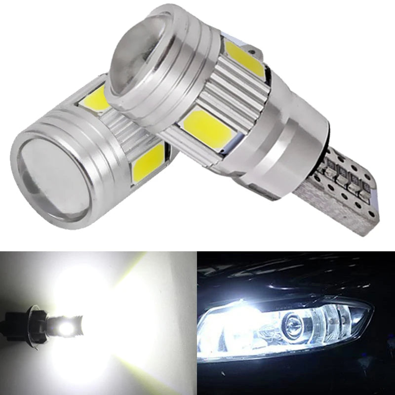T10 W5W Bulbs Canbus Error 12V 6500K White Wedge