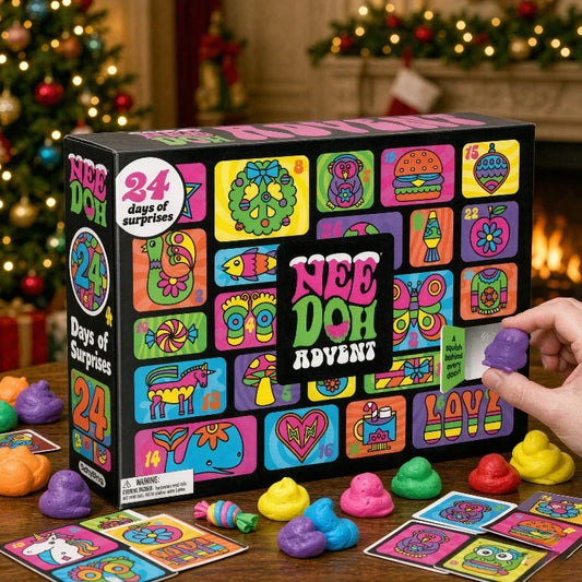 Needoh Advent Calendar 3D Pvc Fidget Doll Christmas Countdown