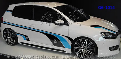 For VW Golf 6 Golf7 Exterior Stickers Body Modification Racing