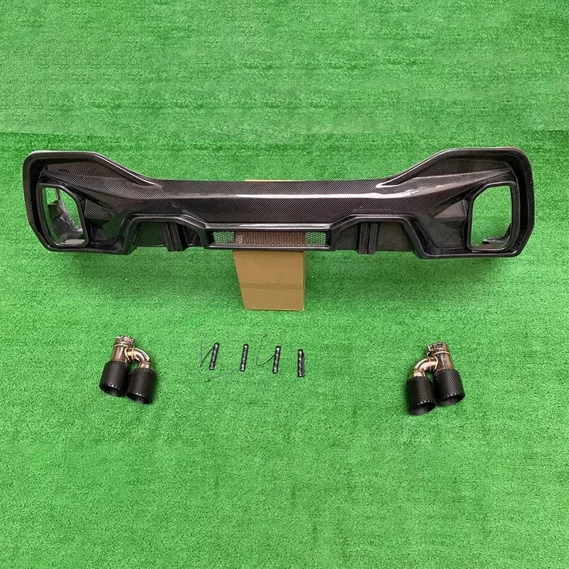For BMW X6 G06 2019+ Carbon Fiber Back Lip Rear Bumper Diffuser