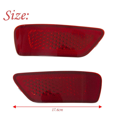 For Jeep Compass Grand Cherokee Dodge Red Rear Bumper Reflector