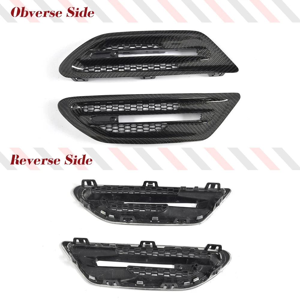 For BMW 5 Series F10 F11 Real Carbon Fiber Air Vent Cover Side
