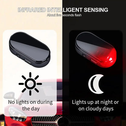 Solar Energy Wireless anti-theft Warning Flashing Caution Alarm