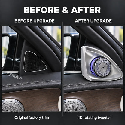 4D Rotating Tweeter Speaker Kit Ambient Lighting Compatible