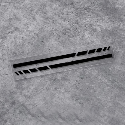 Horizontal Stripe Sticker Removable Waterproof Window Body Pvc