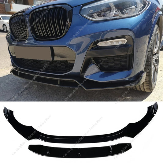 For BMW X3 G01 X4 G02 4PCS Performance Front Bumper Splitter Lip