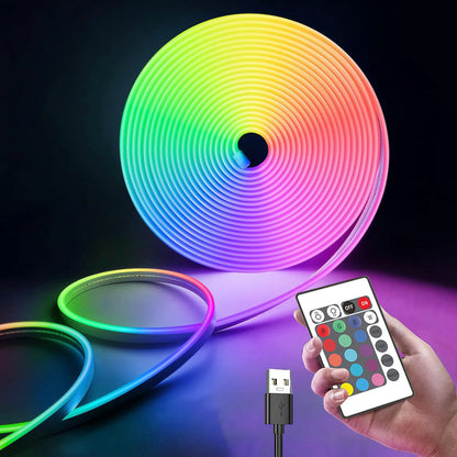 For Home Gaming Room Decor Lighting RGB Strip USB 5V Waterproof