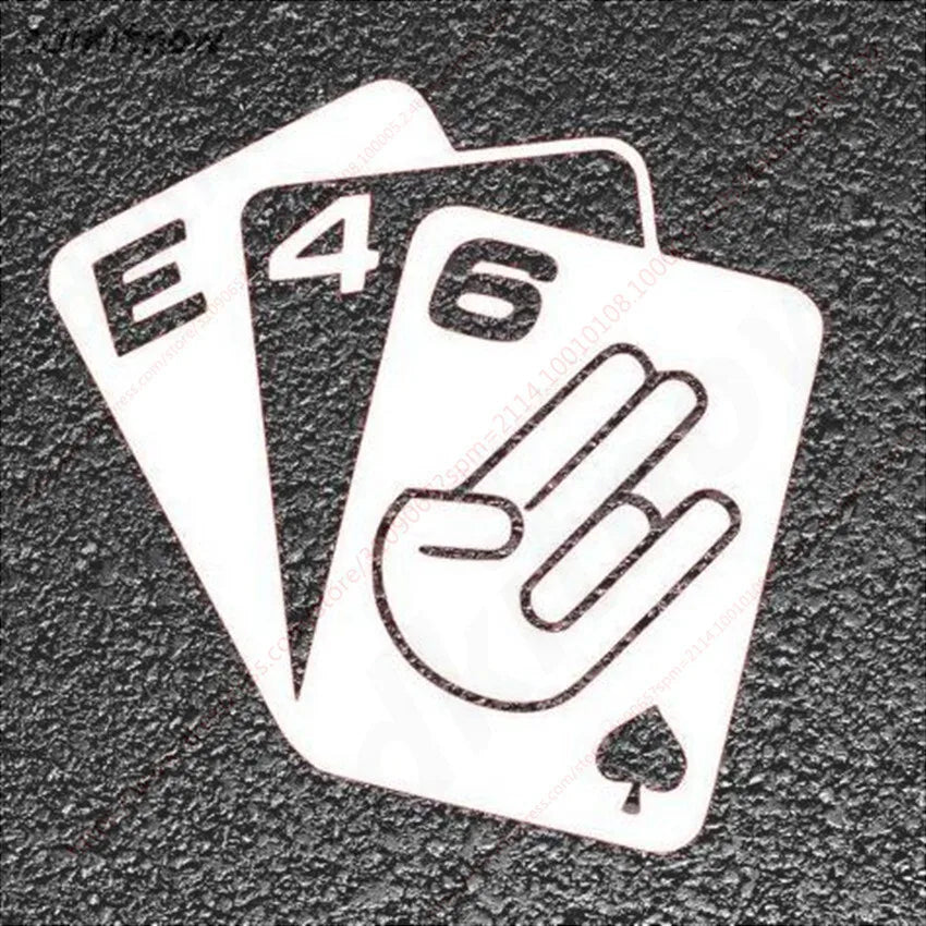 For BMW E28 E30 E34 E36 Poker Card Sticker Window Performanc