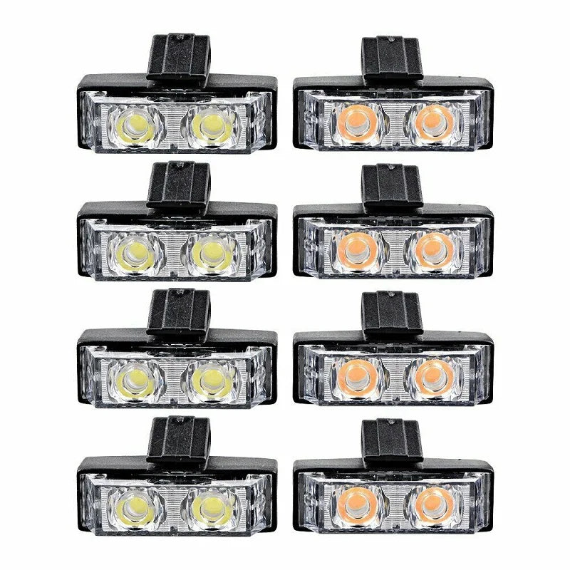 12-24v Front Grille Strobe White Yellow Signal Daytime Running