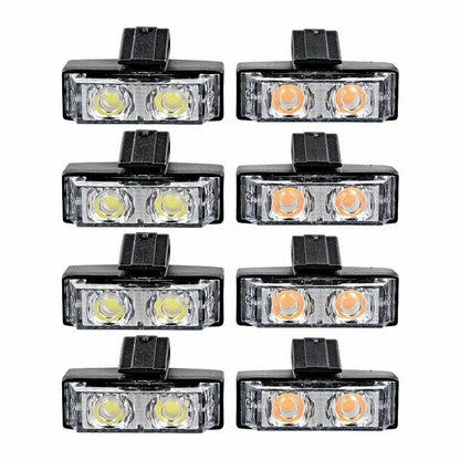 12-24v Front Grille Strobe White Yellow Signal Daytime Running