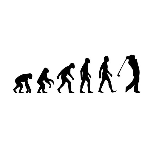 Personality Fun Sport Evolution Creative Fashion Play Golf