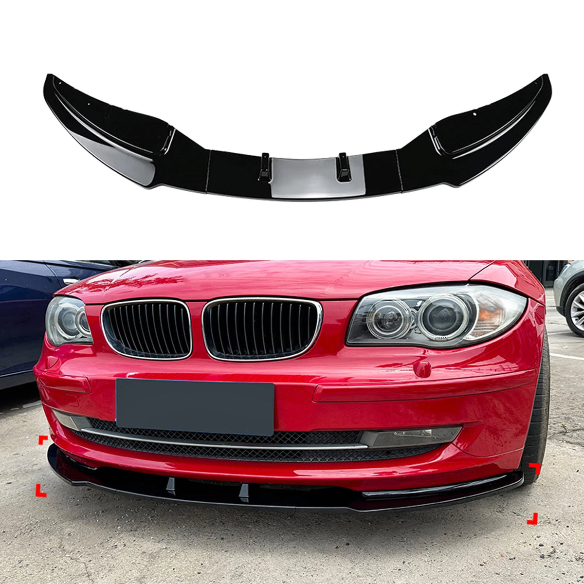 For BMW 1 Series E81 E82 Lower Diffuser Splitter Lip Kit Front