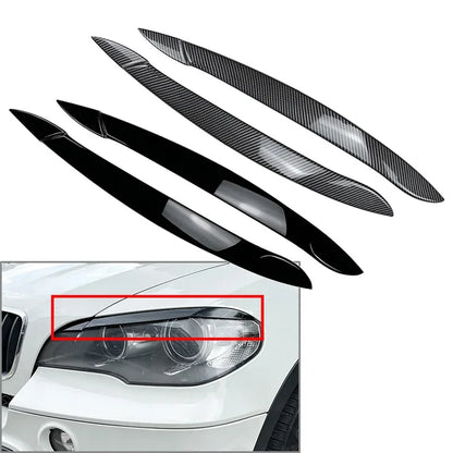 For BMW X5 E70 2008 2009 Headlight Eyelid Eyebrows Lid Cover