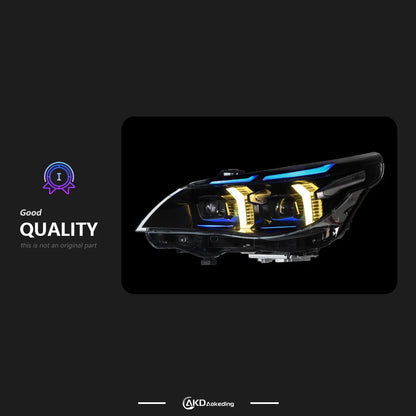 For BMW E60 Headlight Projector Lens Akd Head 2003-2009 523I