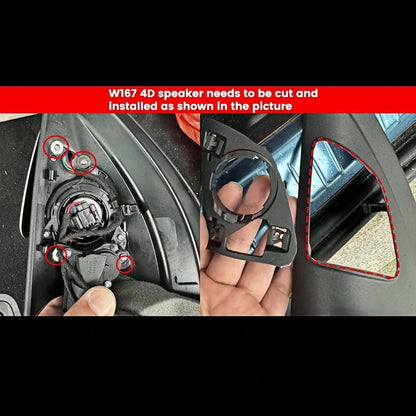 For Mercedes Benz Gle Gls W167 Colors 4D Rotating Tweeter