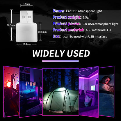 MINI USB Plug Atmosphere Emergency Lighting Mobile Power Interior