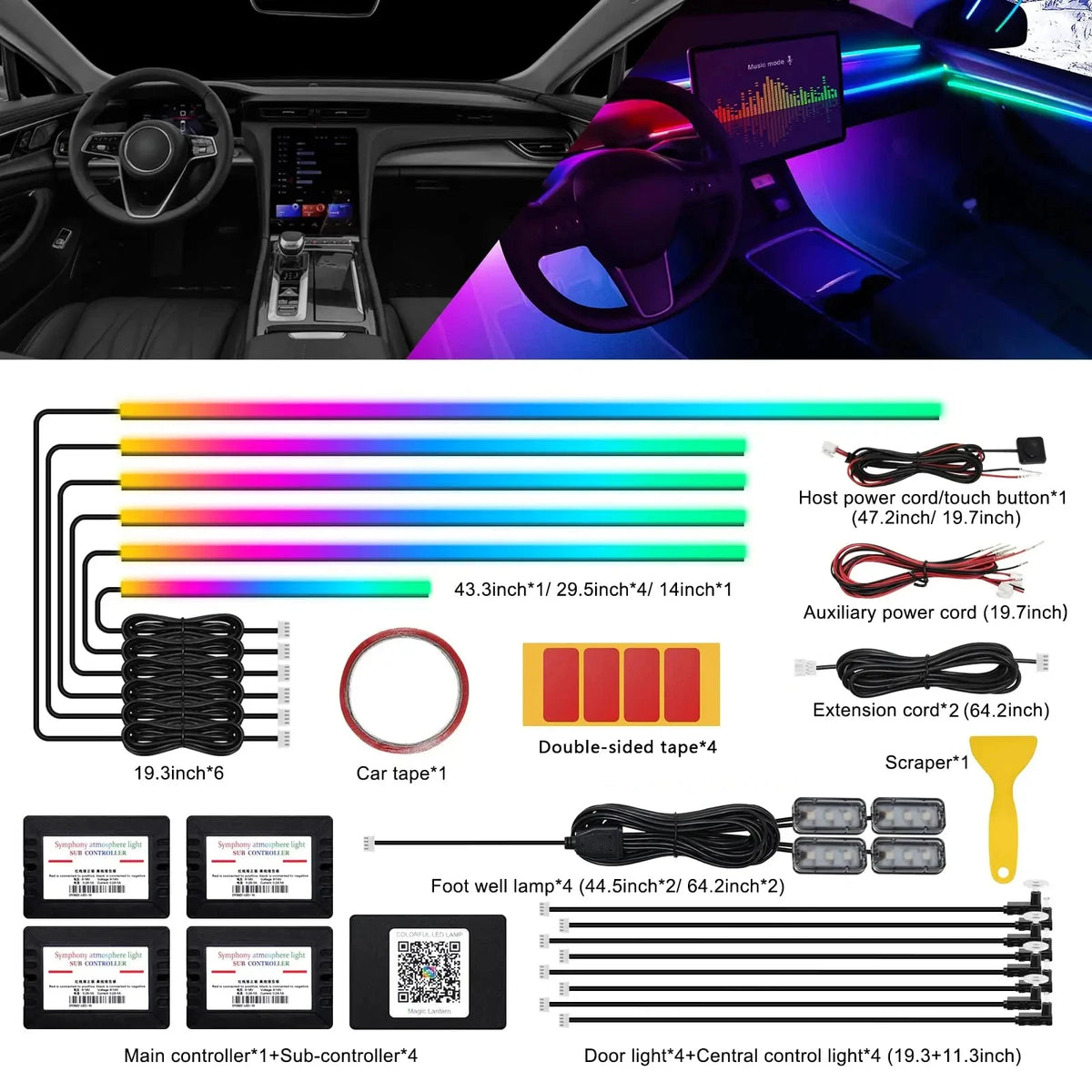 In Ambient 213 Color RGB Symphony Streamer Bluetooth Rainbow