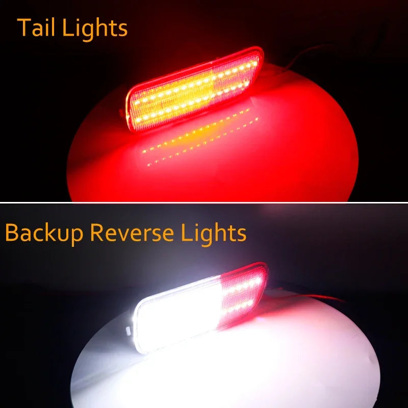 For Chrysler Pt Cruiser Red LED Rear Bumper Reflector Tail Brake