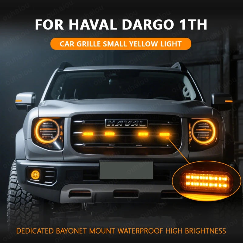 For Haval Dargo 1TH Center Grille Small Amber Single Color Snap