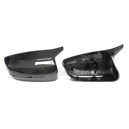 For BMW 2 3 4 5 M5 Horn Real Dry Carbon Fiber Rear View Mirror