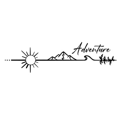 Camping Outdoors Adventure Vinyl Sticker Camper Van SUV Decals