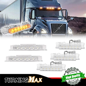 For Volvo Vn 2004 Vnl 5PCS Front Cab Rooftop Clearance Running