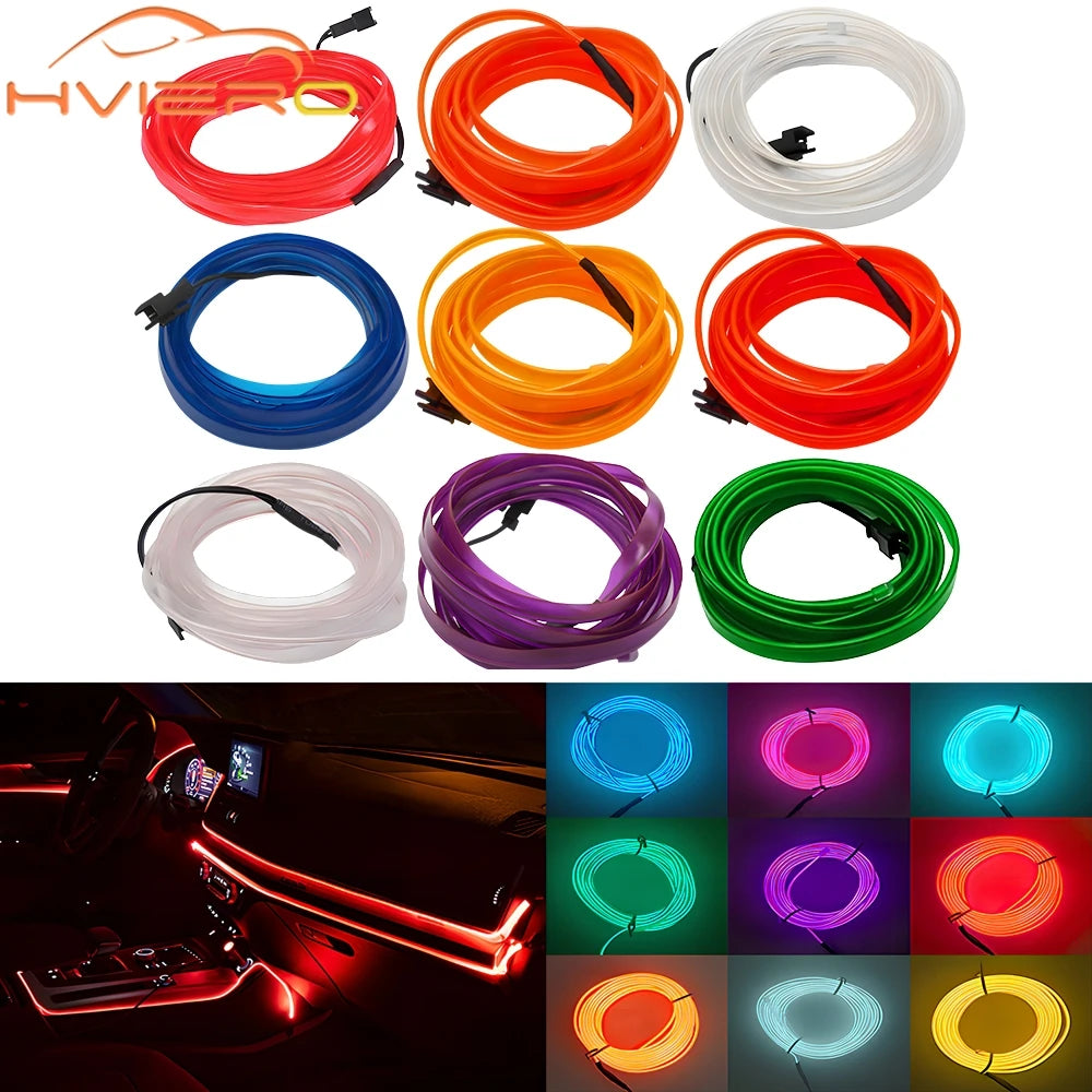 5M Interior Lighting Door Strip Garland Wire Rope Tube