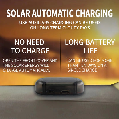 2PCS Fake Security Solar Powered Simulated Dummy Alarm Wireless