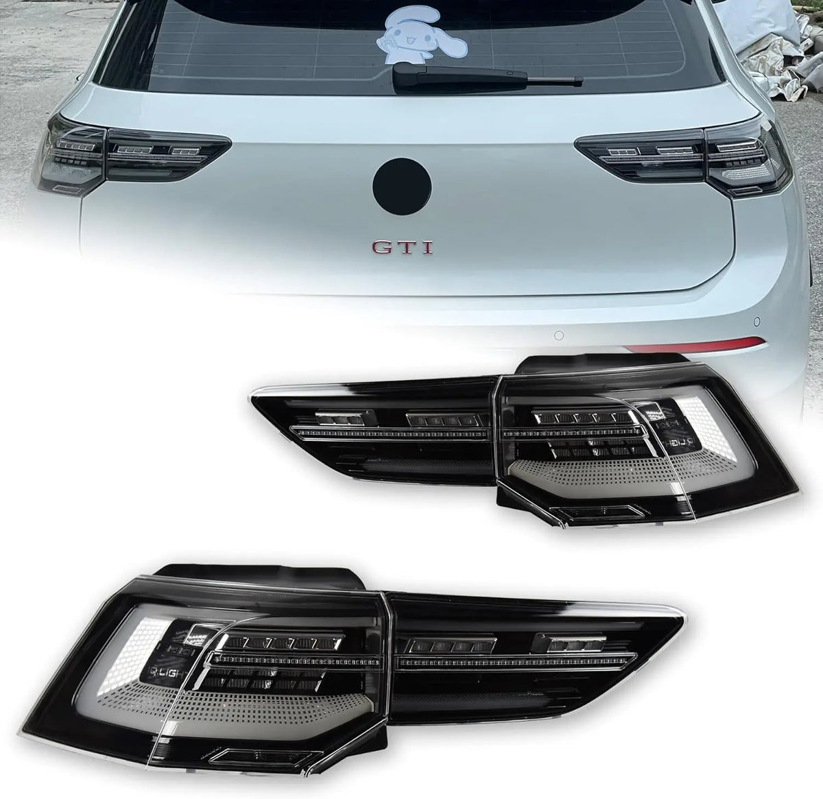 For Volkswagen VW Golf 8 MK8 Tail 2020-2024 Rear Stop Drl Brake