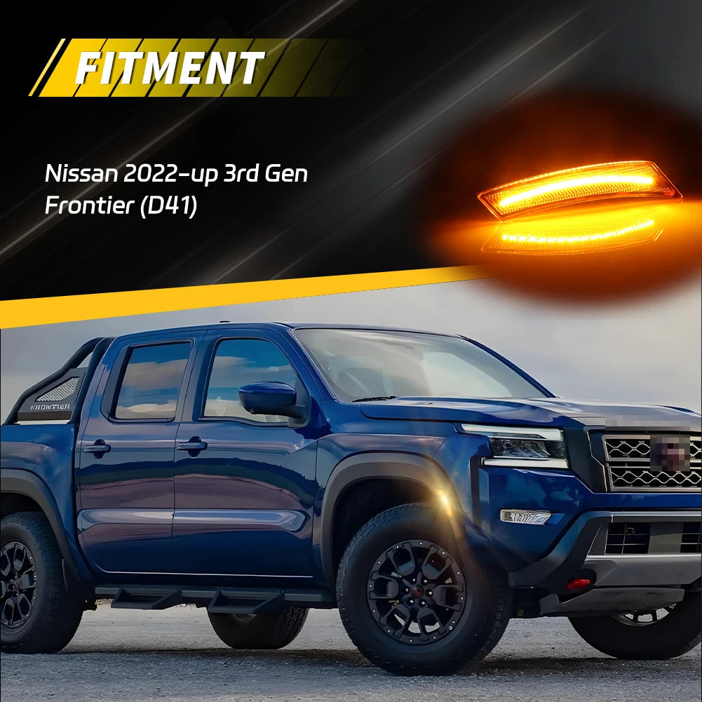 For 2022 2023 2024+ Nissan Frontier 2PCS Front Corner Side