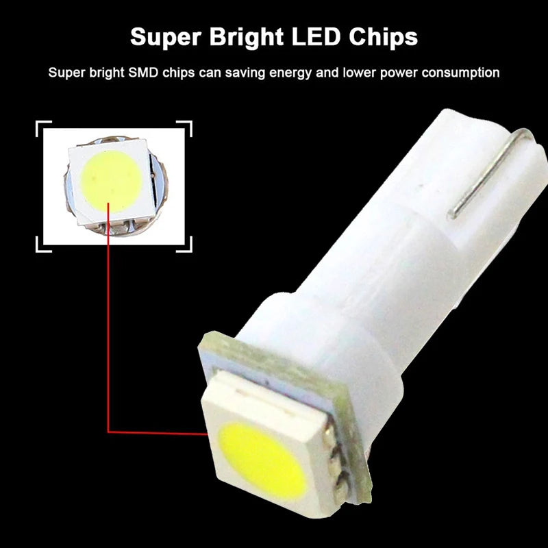 T5 Bulb Dashboard Dash 7000K 5050 Smd Interior Instrument