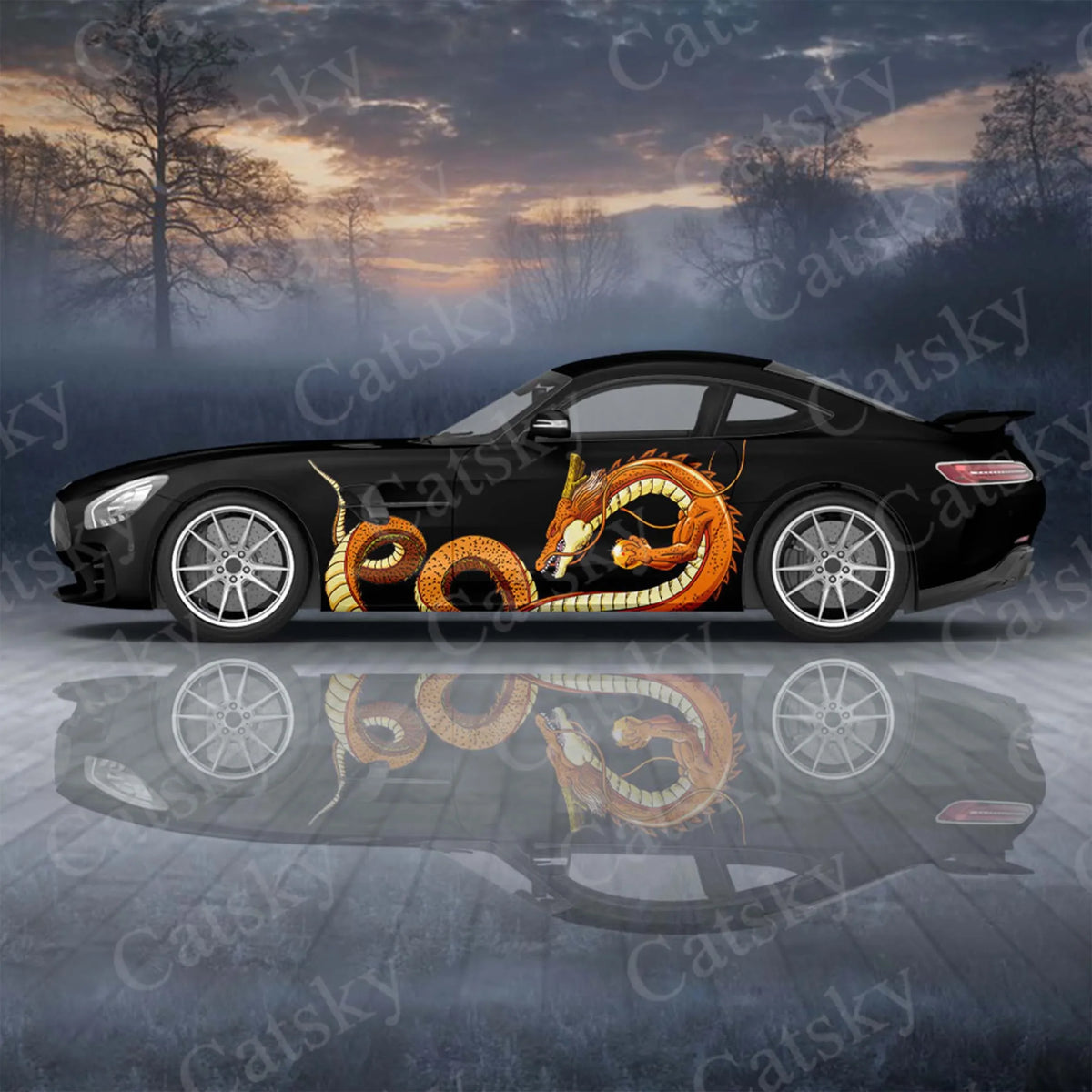 For Universal Large Dragon Pattern 2PCS Set Sticker Univers