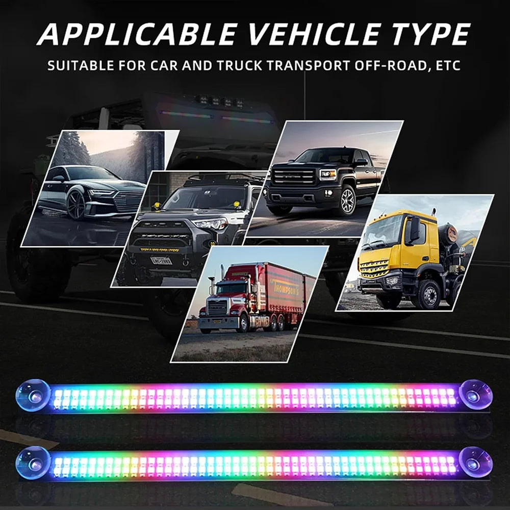 IN1 Windshield Strobe Flashing Warning RGB 192LED Roof Front